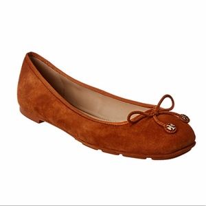 Tory Burch Laila sued driver ballet flat